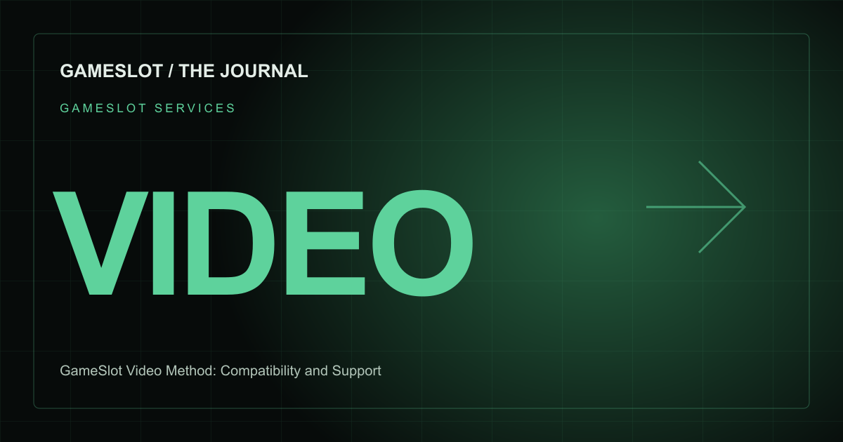 GameSlot editorial illustration: GameSlot Video Method: Compatibility, Setup and Support