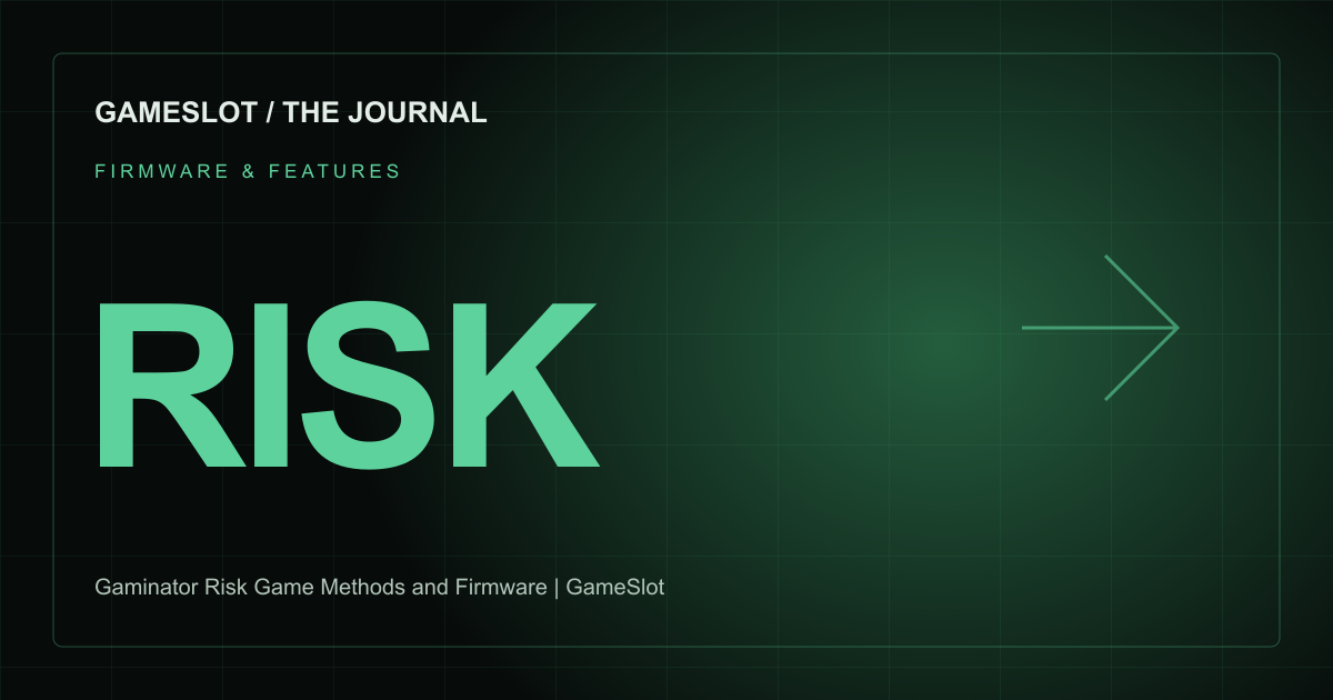 GameSlot editorial illustration: Gaminator Risk Game Methods: Choosing a Firmware Service