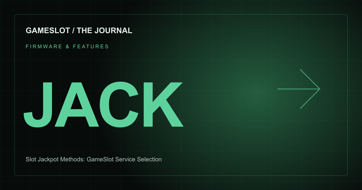 GameSlot editorial illustration: Slot Jackpot Methods: Define the Target Before Choosing a Service